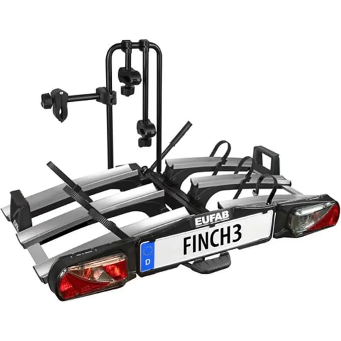 3-fiets opvouwbare fietsendrager met kantelkoppeling Eufab Finch Vae / Ebike
