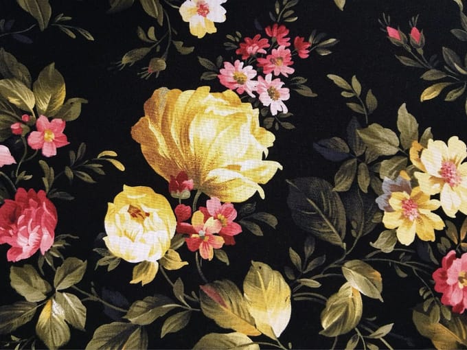 Vinyl | Vloerkleed vinyl | Flower | 95x95 cm