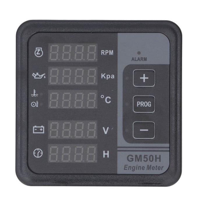 Diesel Generator Set Controller Digitale Genset Motor Meter met Montageonderdelen DC8‑36V GM50H
