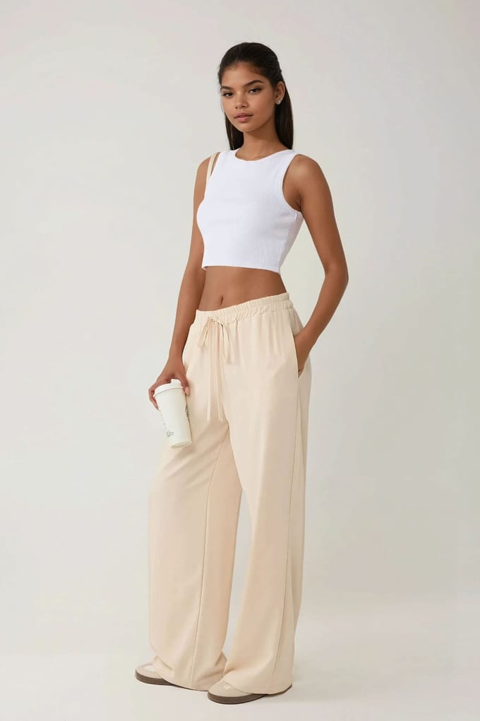 Hoge Taille Wijde Pantalon