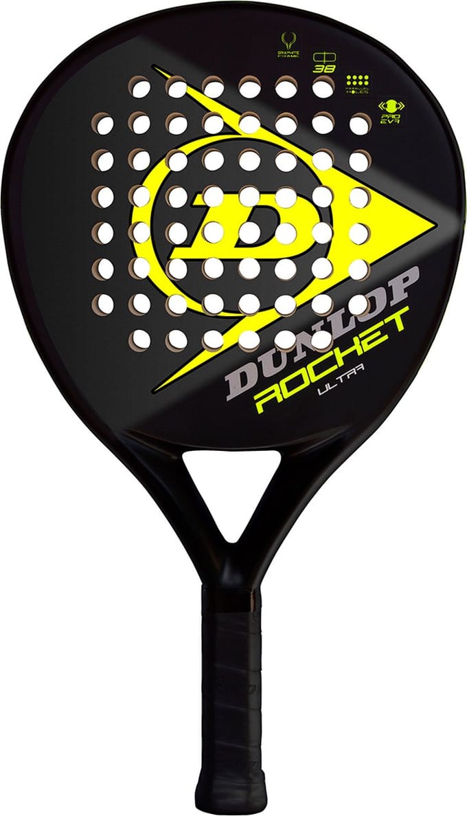 Dunlop - Padelracket -  DUNLOP PADEL ROCKET ULTRA YELLOW NH - GEEL