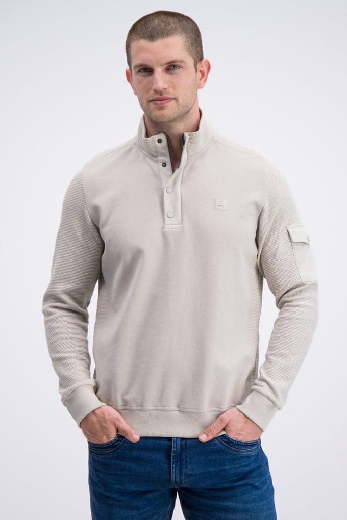 Gabbiano - Heren Sweater - Koro - 776280 - 5002 Ivory Bone