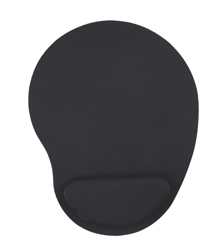 Ergonomische Muismat - met Polssteun - Antislip - 23x17.5 cm - Zwart