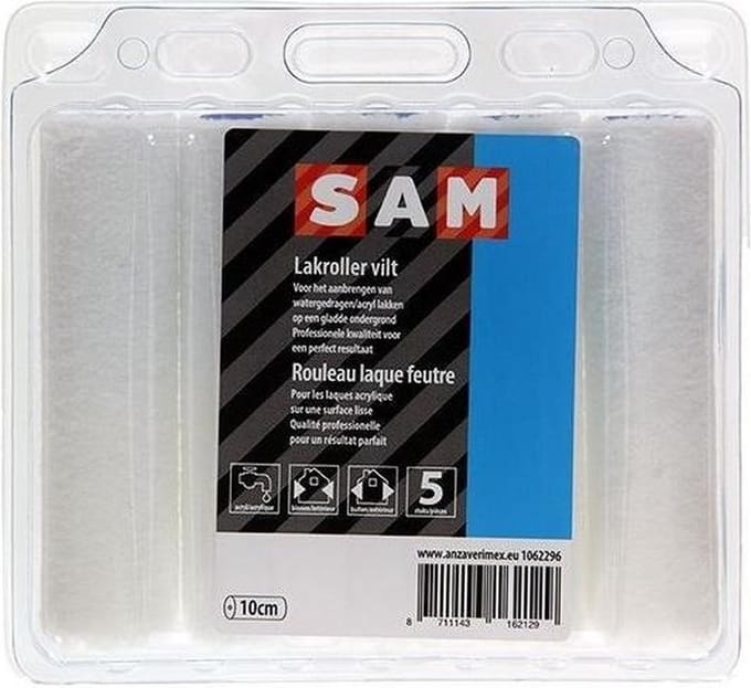 SAM acryl lakviltroller - 10 cm. (5 stuks)