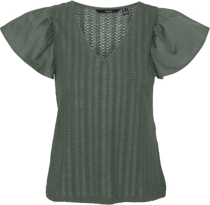 VERO MODA - VMNAJA SS V-NECK TOP JRS GA - Dames - Blouses