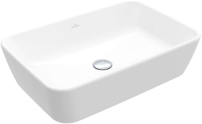 Villeroy & Boch Architectura - Opzetwastafel, 60x41 cm, met overloop, CeramicPlus, alpine wit 5A2760R1