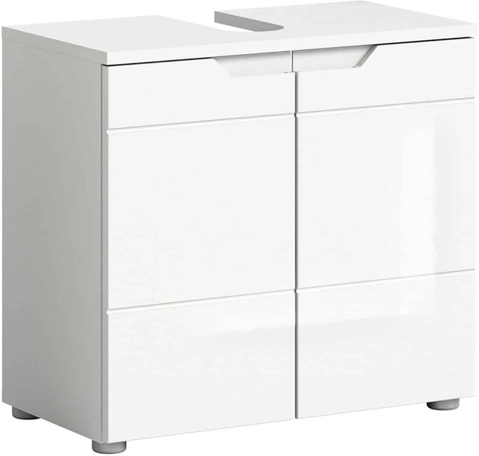 Solero wastafelonderkast wit hoogglans MDF TZ - 34x63x59cm