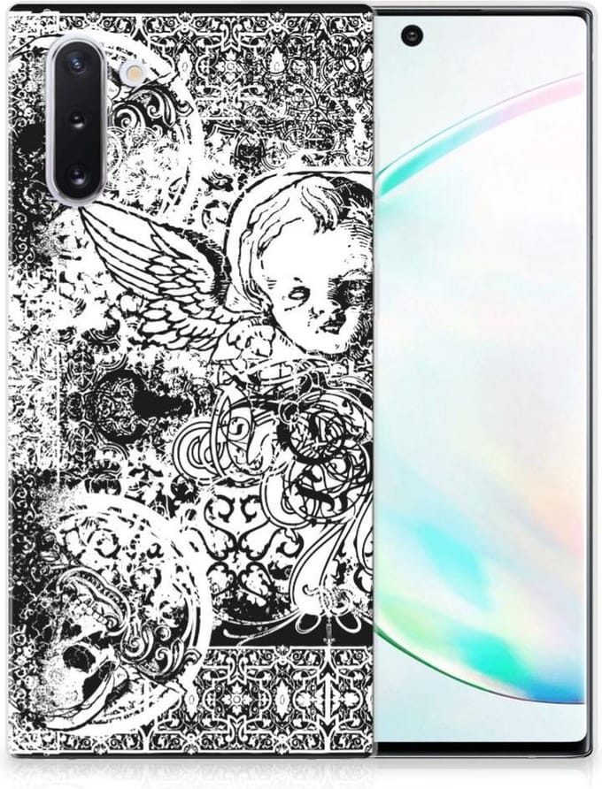 Silicone Back Case Samsung Galaxy Note 10 Skulls Angel