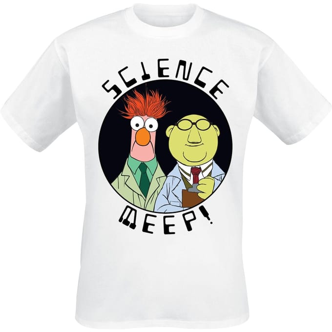 Die Muppets T-shirt - Science Meep - M tot XXL - voor Mannen - wit