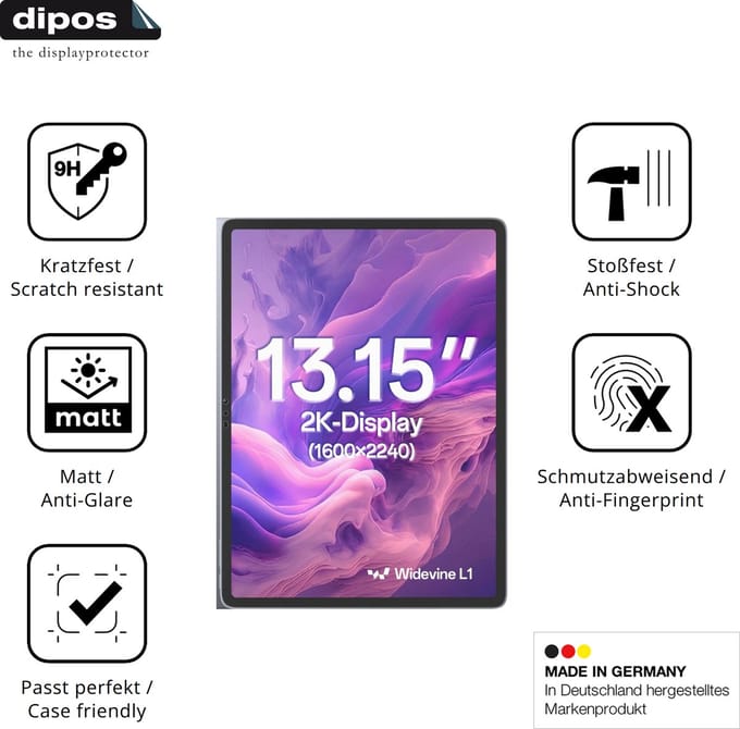 dipos – 2x Matte Pantserfolie geschikt voor SVITOO V13 | 9H Screenprotector