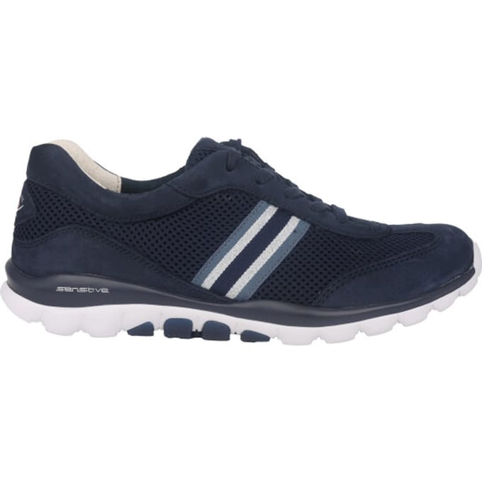 Gabor rollingsoft sensitive 66.966.16 - dames rollende wandelsneaker - Blauw - maat 38 (EU) 5 (UK)