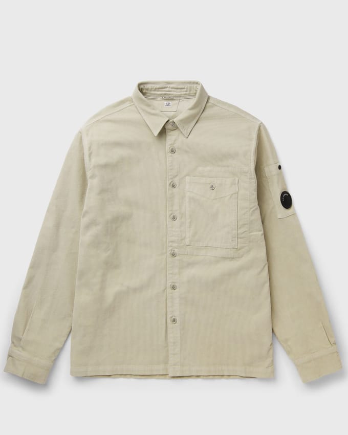 CORDUROY LONG SLEEVE BUTTON LENS SHIRT