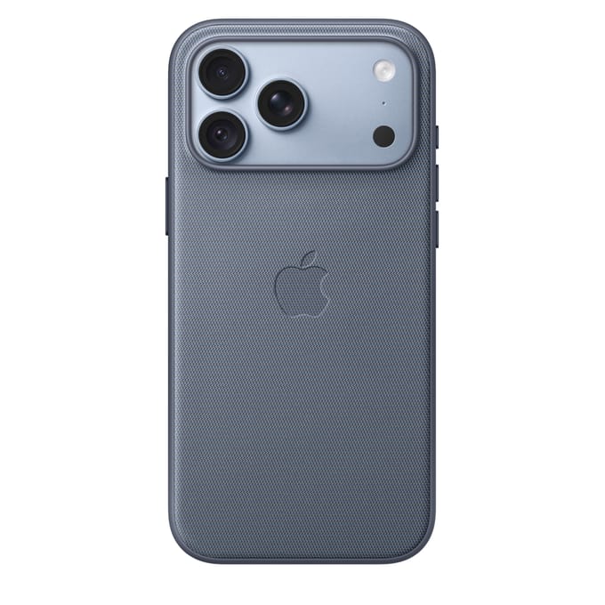 Apple TechWoven hoesje met MagSafe - Geschikt voor iPhone 18 Pro Max - Chambray-blauw