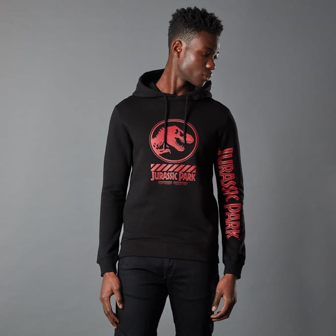 Jurassic Park Primal Warning Unisex Hoodie - Zwart - S