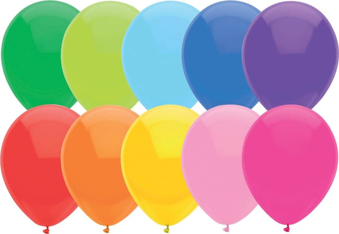 Haza Ballonnen - gekleurd - 20 ST - latex - party versiering - 30 cm