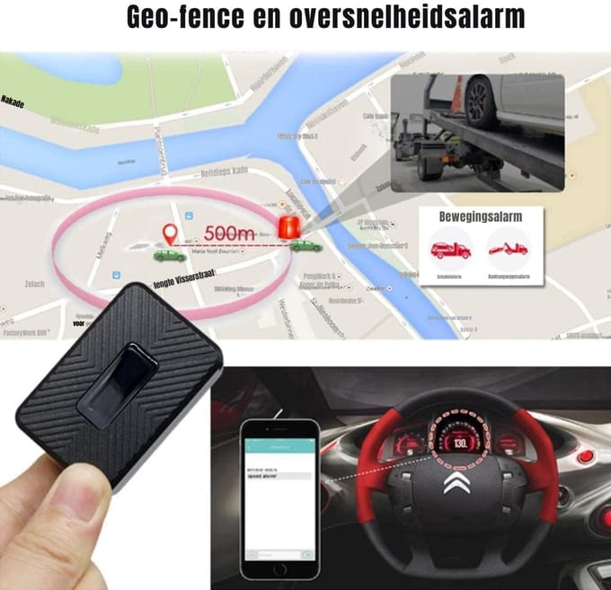 SCH® GPS Tracker kat - GPS Tracker - GPS Trackers - Zwart - 6cm x 4cm x 3cm