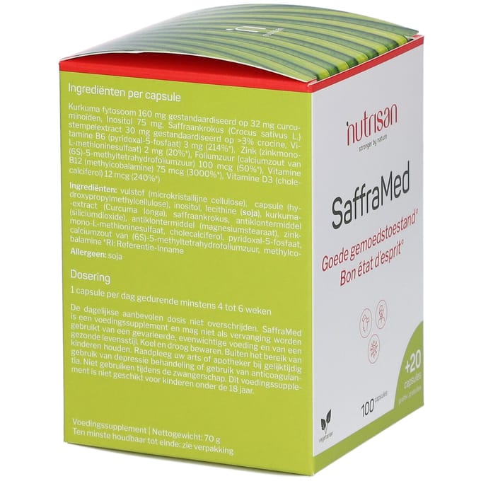 Nutrisan SaffraMed 100 + 20 Capsules GRATIS 100+20