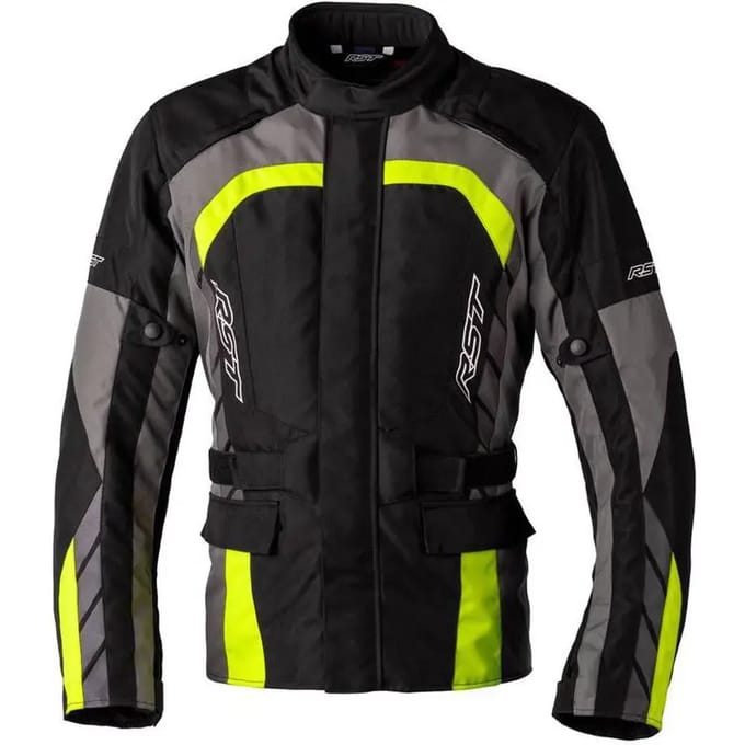 RST Alpha 5 Jas Zwart Grijs Neon Geel - Maat 40 - Jas