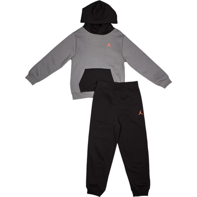 Jordan Brooklyn Trainingspakken Peuter - Zwart - Maat 110 - 116 CM
