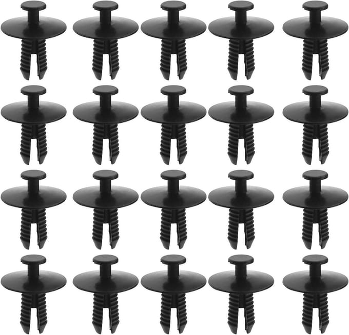 50 Stuks Auto Bumper Fender Retainer Clips - Universele Plastic Push Type Rivet Bevestigingsmiddelen voor Diverse Modellen