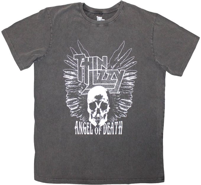 Thin Lizzy - Angel Of Death Heren T-shirt - S - Grijs