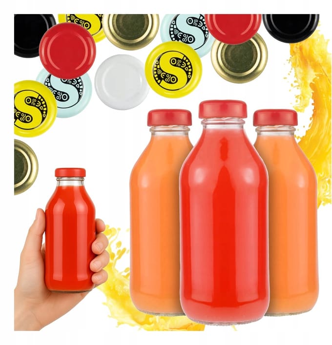 Bimberek Serie - Drinkfles - Glas - 330ml - Inclusief Dop