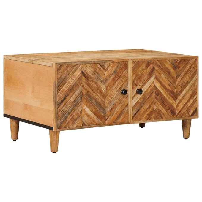 vidaXL - Salontafel - Bruin - 80 - x - 50 - x - 40 - cm - Massief - Mango - Hout