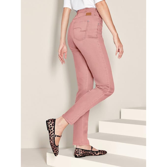 Comfort Fit-jeans model caren Van Raphaela by Brax roze