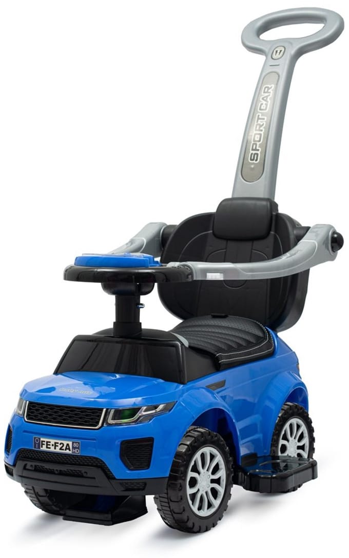 Baby Mix 3-in-1 loopauto blauw 12-36 maanden - Duwwagen