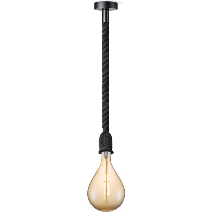 Home sweet home hanglamp Leonardo zwart Pear - amber