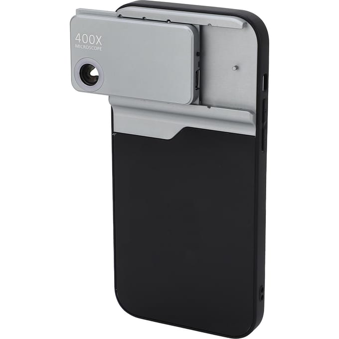 400x Microscoop Lens HD Klein Mini Telefoon Microscoop Lens voor IPhone 14 Pro Max voor Kinderen Volwassenen gray