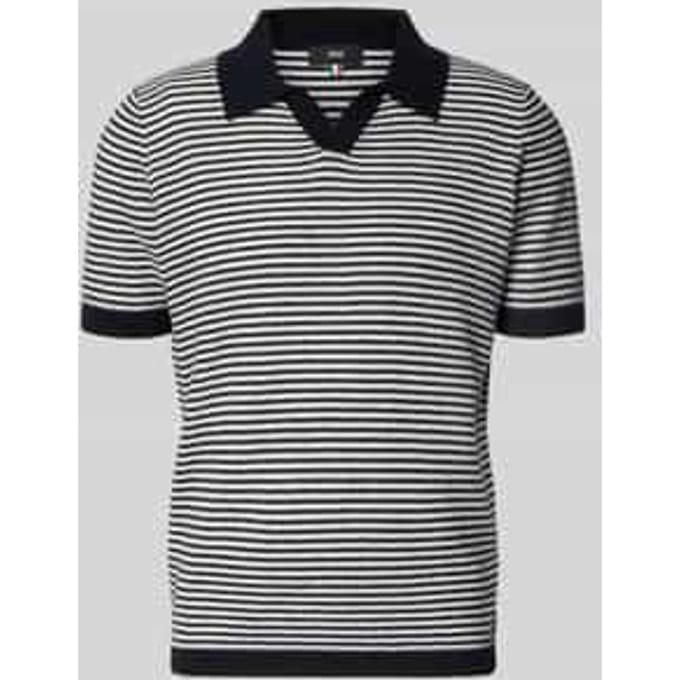 regular fit poloshirt met V-hals model 'RIANO'