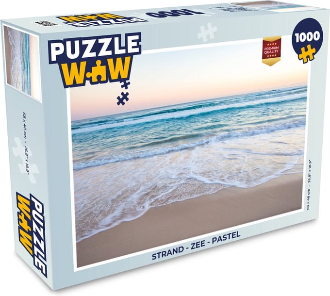 Puzzel Strand - Zee - Pastel - Legpuzzel - Puzzel 1000 stukjes volwassenen