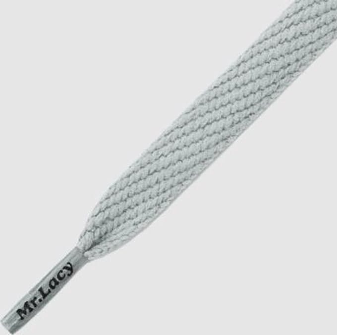 Schoenveters Mr. Lacy Flatties licht grijs 130 cm