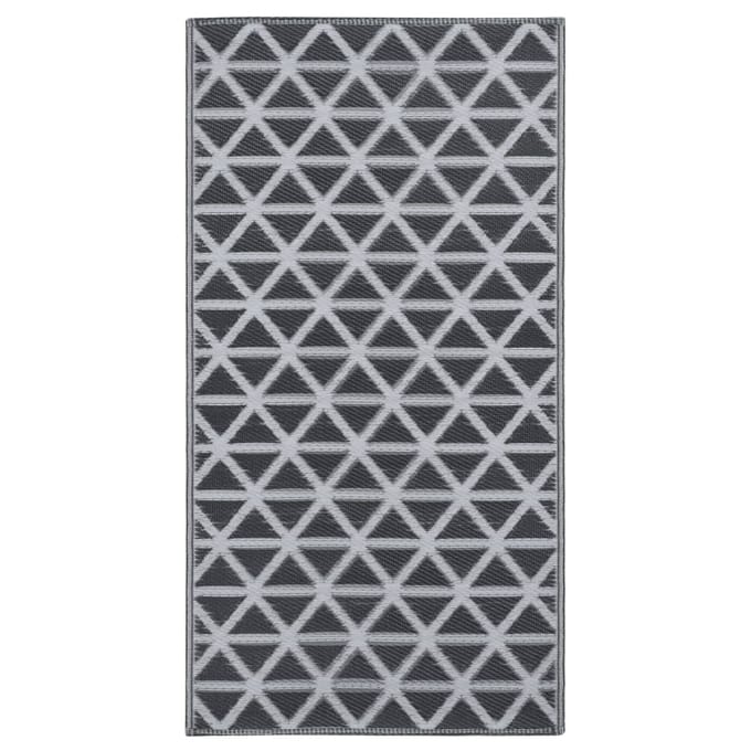vidaXL - Buitenkleed - ARAKIL - 120x180 - cm - PP - zwart