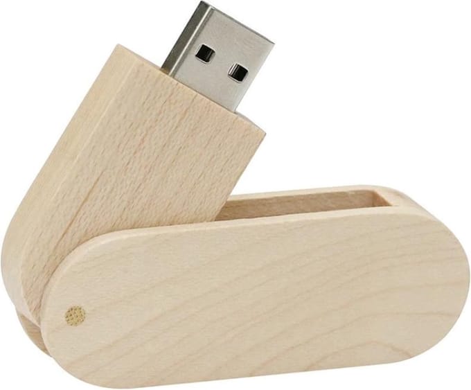 Hout Twister USB stick 128GB 3.0