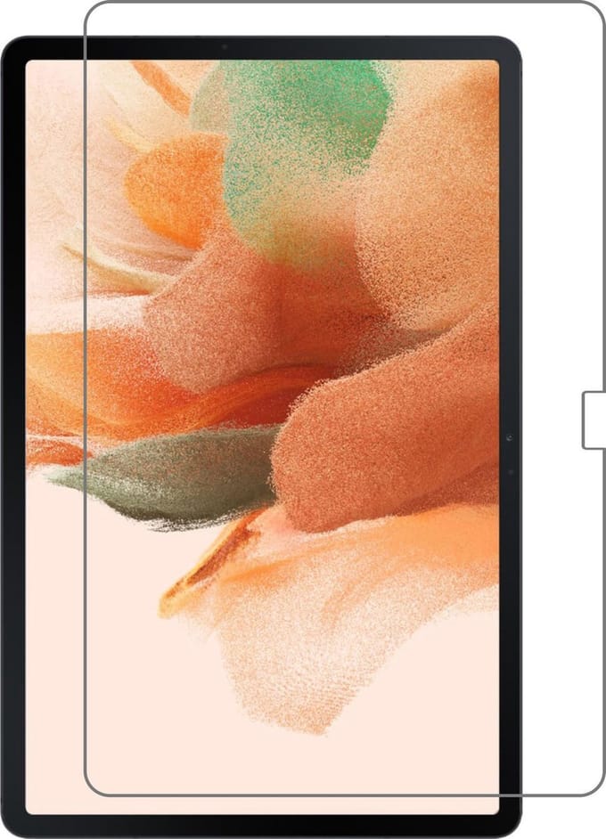 Screenprotector - Geschikt voor Samsung Galaxy Tab S7 FE - Extra Sterk - Beschermglas - Gehard Glas - Tempered Glass - Screen Protector