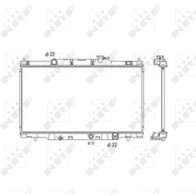 Radiator, motorkoeling NRF 53573