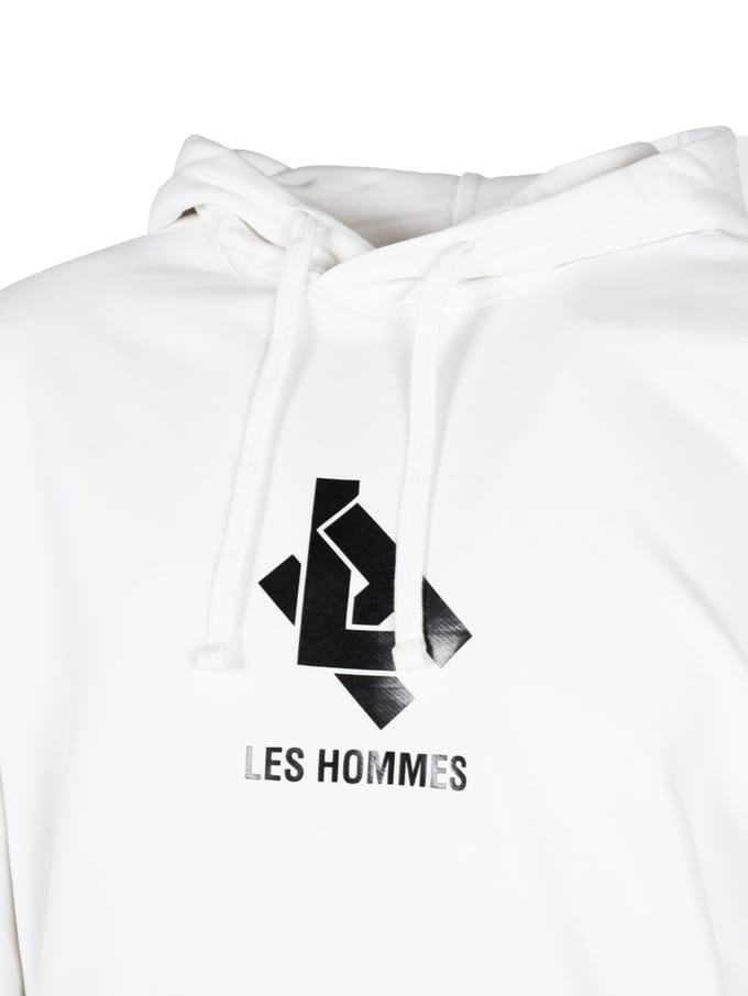 Les Hommes blouse Hoodie LH Mannen Wit