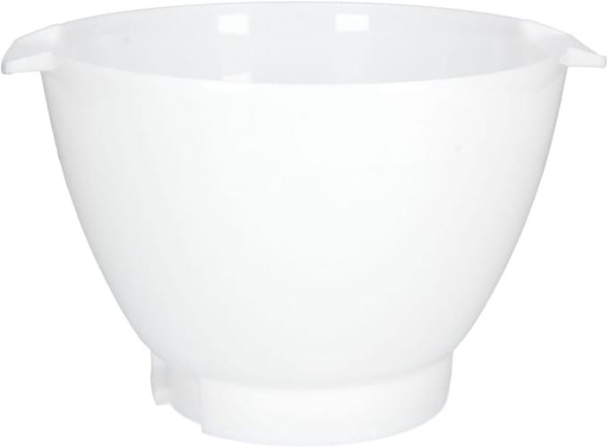Mixkom Keukenmachine - Reserve kom - Beslag Maken - Duurzaam Plastic - 23.5 cm Breed - Wit