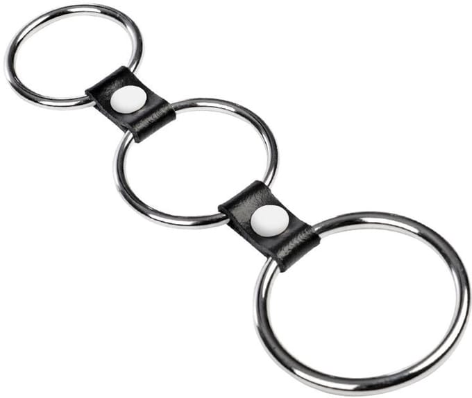 Rimba - Triple Cockring Metaal - Zwart