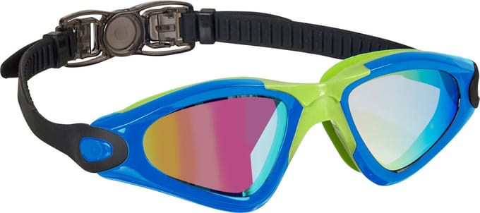 BECO zwembril Calais mirror -blauw