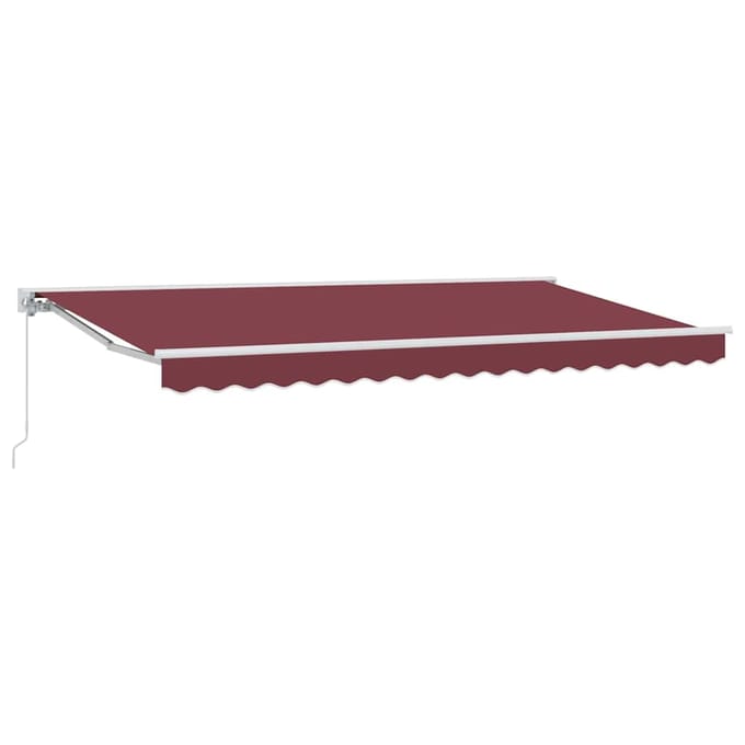 vidaXL Zijde Frame Bordeauxrood 350 x 200 cm Polyester met PU-coating
