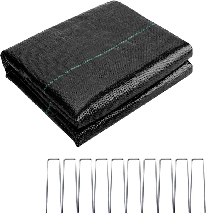 Onkruiddoek - waterdoorlatend onkruidvlies - 1 m x 10 m