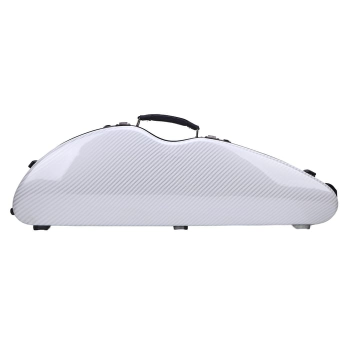 Houten Koffer voor Viool Ingebouwde Hygrometer Dubbele Riem Witte Kleur Koolstofvezel 4/4 Volledige Maat Vioolkoffer met Cijferslot white