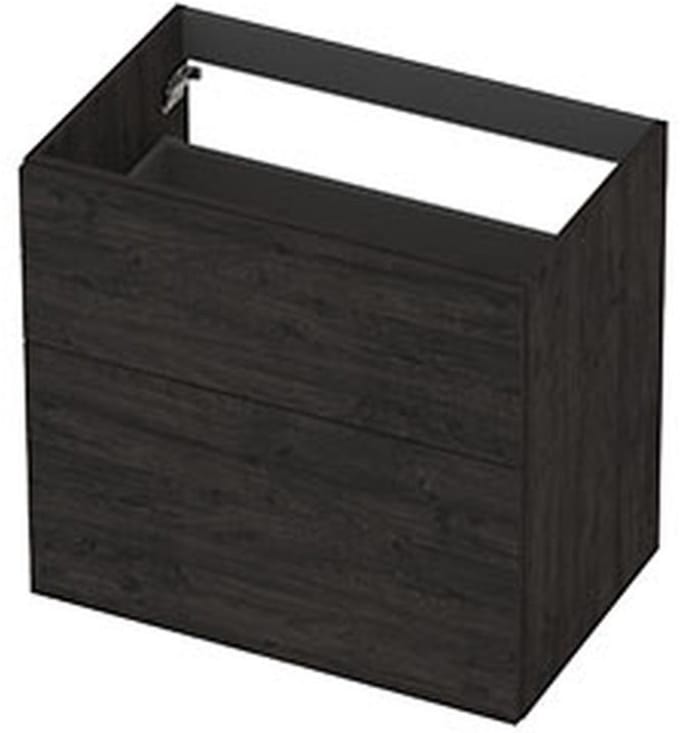 INK - Onderkast 2L A-sym Decor Tbv Grepen - 700x450x650 Mm - Houtskool Eiken