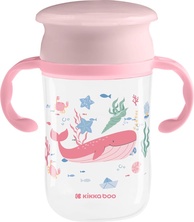 Kikkaboo Diepzee 360 Drinkbeker - 300ml - Roze
