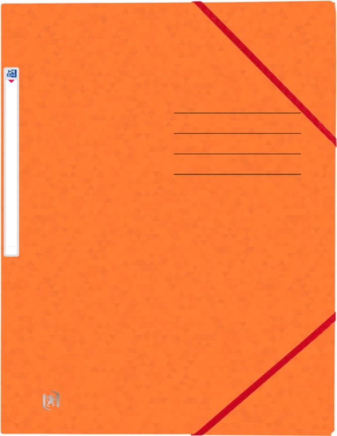 Elastomap oxford top file+ a4 oranje | 50 stuks