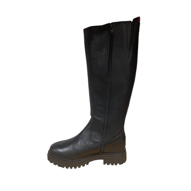 Haboob Lauren Laarzen - Leer - Dames - Zwart - Maat 42