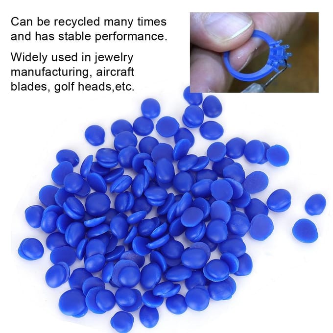 Modèle de cire d'injection professionnelle Cire de coulée de bijoux Perle bleue bleu